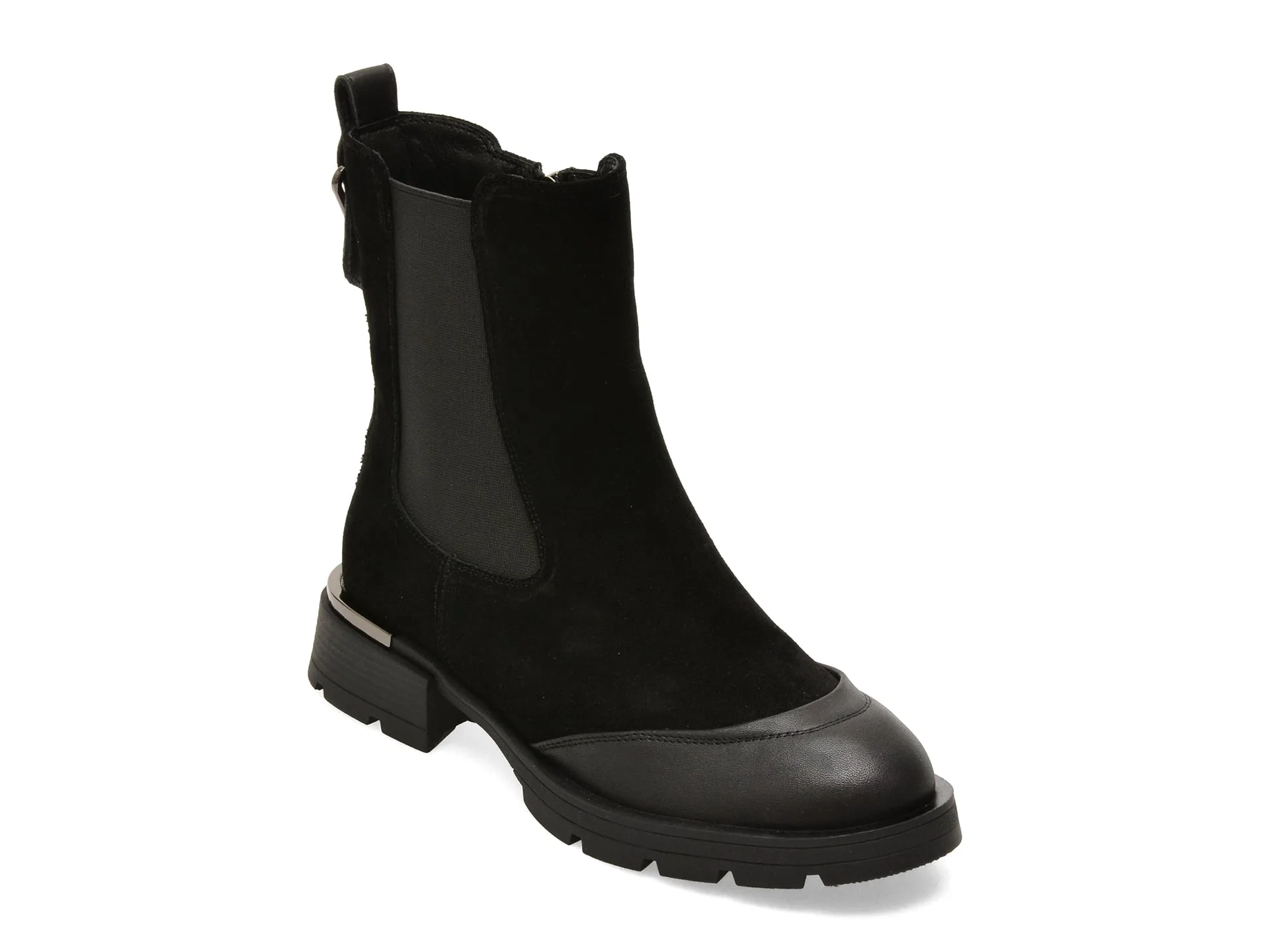 Ghete ALDO negre, 39723, din piele intoarsa 1 Ghete ALDO negre