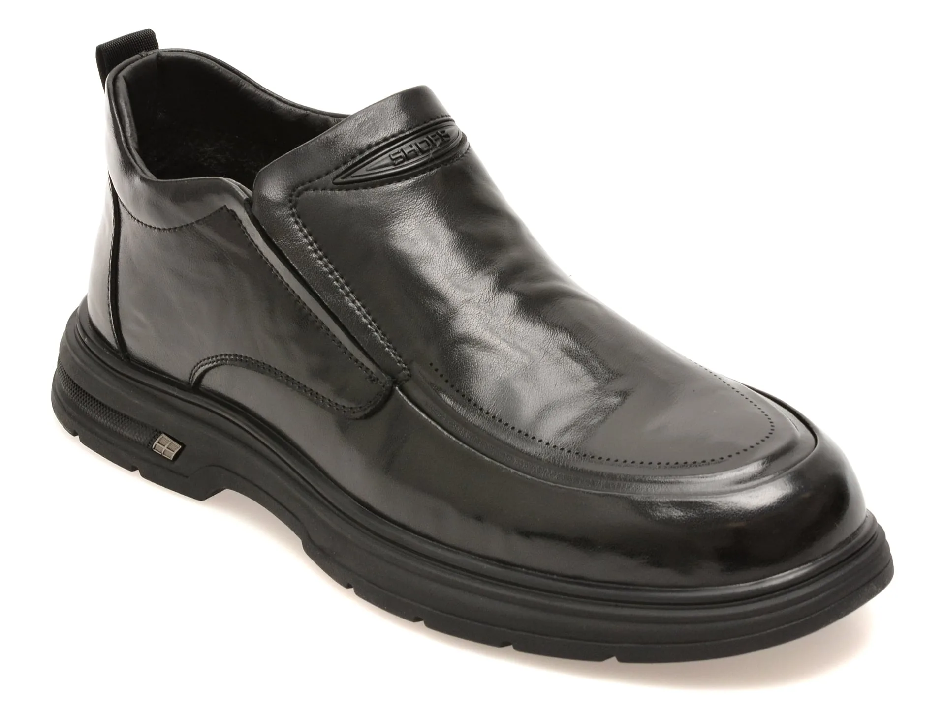 Ghete BITE THE BULLET negre, 86363, din piele naturala 1 Ghete BITE THE BULLET negre