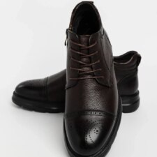 Ghete 803 Ghete Barbati din piele naturala H1549-1 Cafea | Advancer