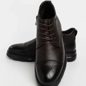 Ghete Barbati din piele naturala H1549-1 Cafea | Advancer