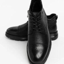 Ghete 805 Ghete Barbati din piele naturala H1549-1 Negru | Advancer