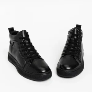 Ghete Barbati din piele naturala M30-2530-1-1 Negru | Mei