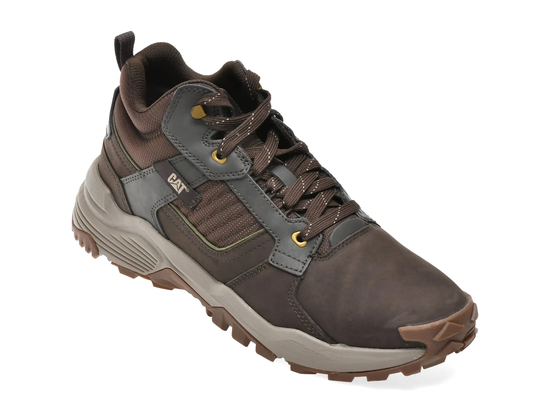 Ghete CATERPILLAR maro, GRAPPLE LEATHER, din piele naturala 1 Ghete CATERPILLAR maro