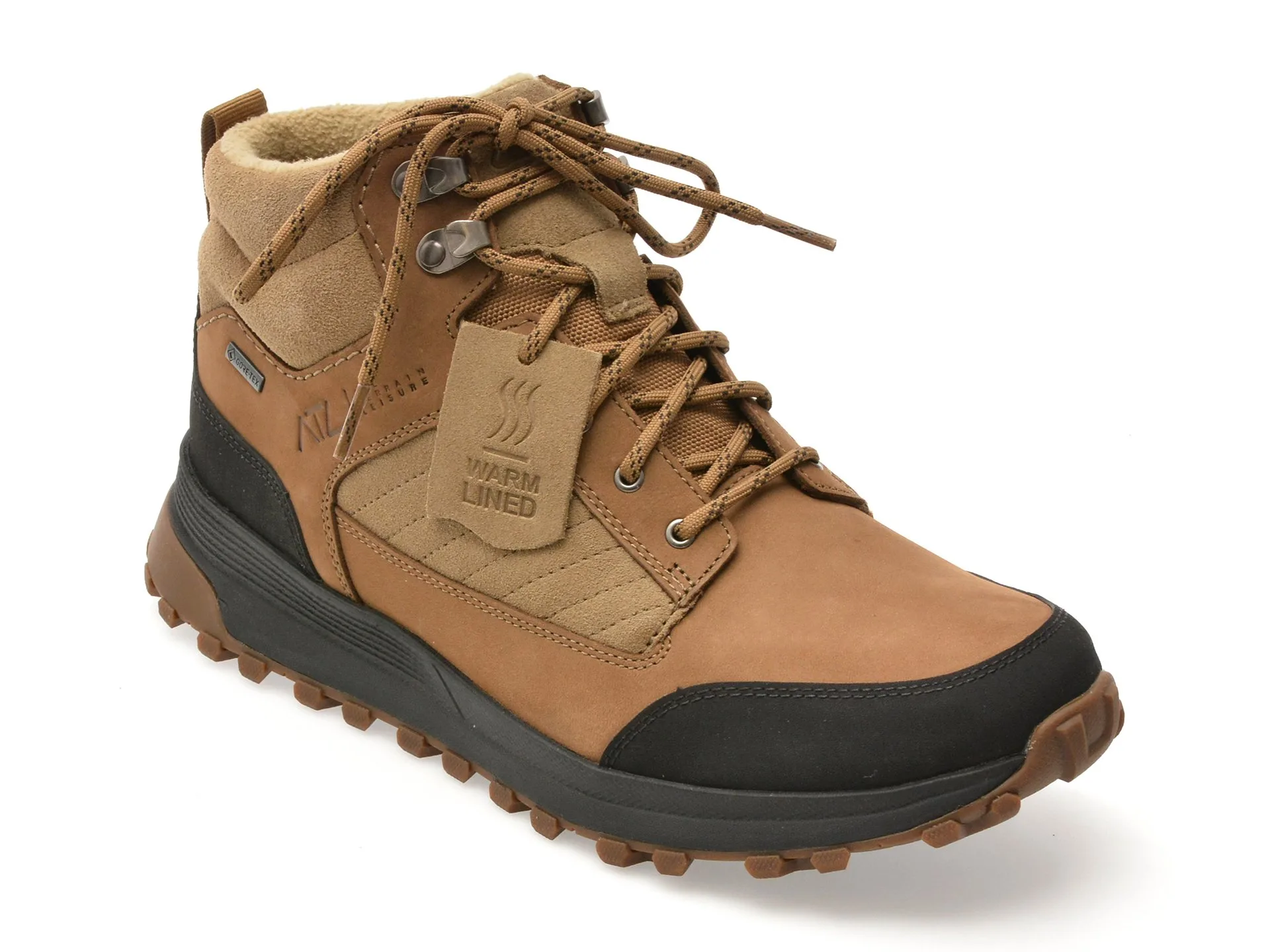 Ghete CLARKS gri, ATL TREK HI GTX, din nabuc 1 Ghete CLARKS gri