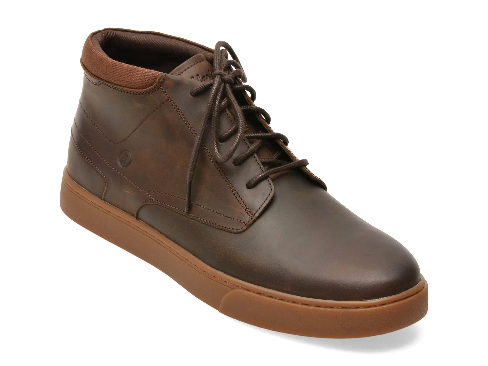 Ghete CLARKS maro, LYDFORD MID, din piele naturala 1 Ghete CLARKS maro