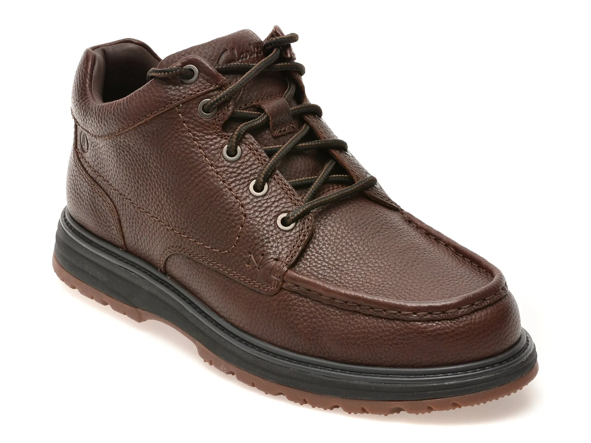 Ghete CLARKS maro, MELBURY HI, din piele naturala 1 Ghete CLARKS maro