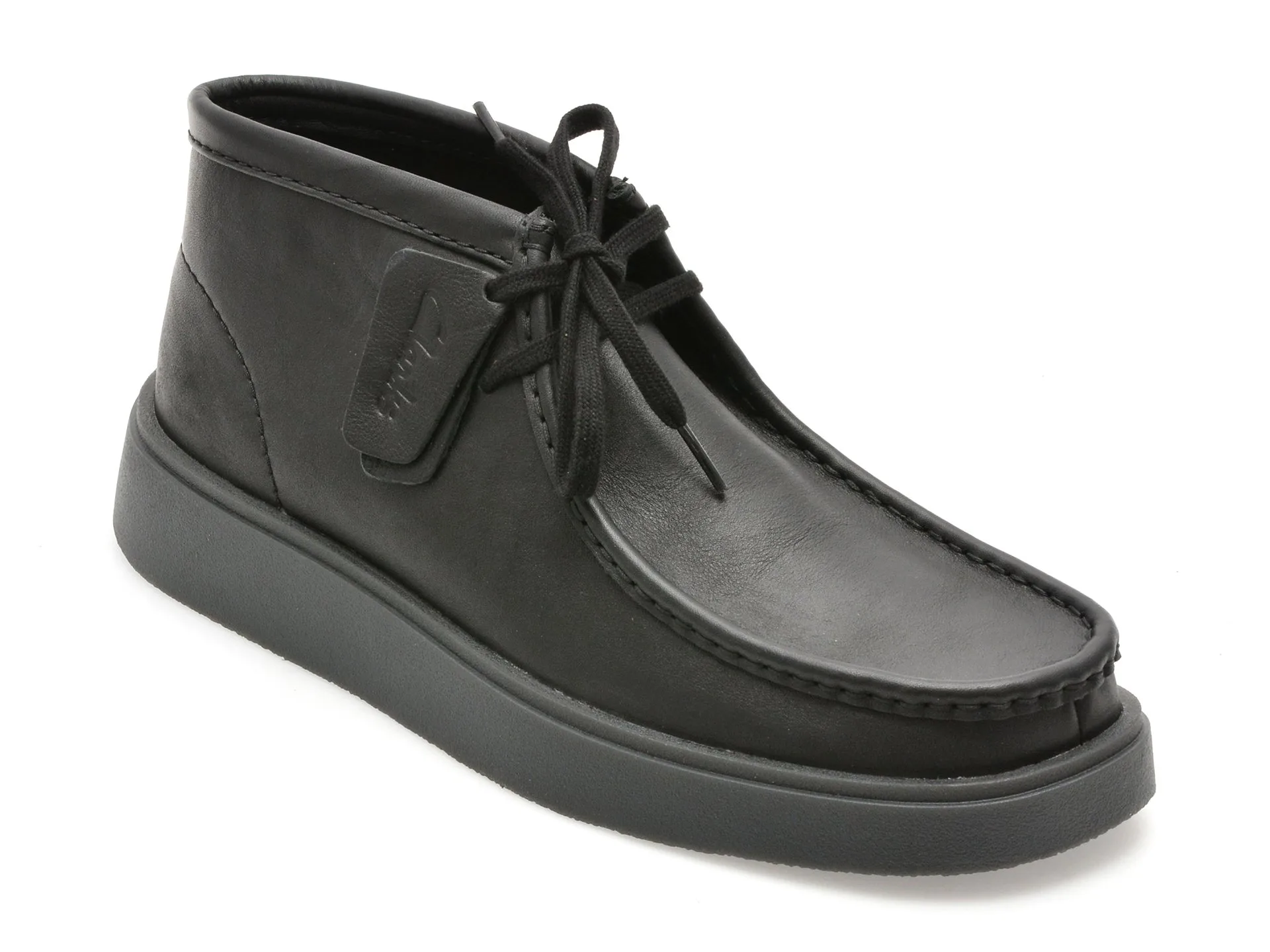 Ghete CLARKS negre, TORVIEW HI, din piele naturala 1 Ghete CLARKS negre