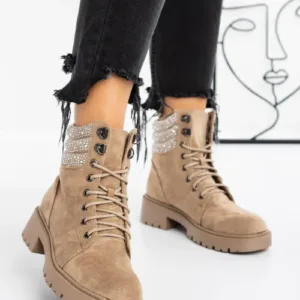 Ghete Dama 6880-PA Kaki | Crystal Shoes