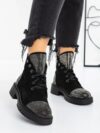 Ghete Dama 6889-PA Negru | Crystal Shoes