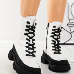 Ghete Dama A6002 Alb | Mia Shoes