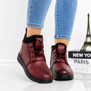 Ghete Dama H822 Rosu | Fashion