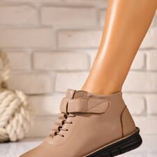 Ghete 413 Ghete Dama Imblanite Kaki din Piele Ecologica Elley