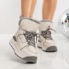 Ghete Dama LF81165-2 Crem-Gri | Mei