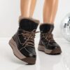 Ghete Dama LF81165-3 Negru-Kaki | Mei