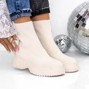 Ghete Dama cu Platforma 3AL51 Bej | Mei