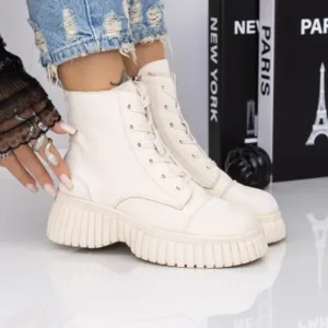 Ghete Dama cu Platforma 3AL87 Bej | Mei