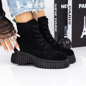 Ghete Dama cu Platforma 3AL87 Negru | Mei