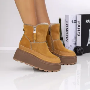 Ghete Dama cu Platforma 3ASJN75 Galben | Mei