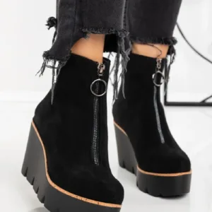 Ghete Dama cu Platforma 3AXKK193 Negru | Mei