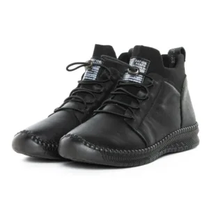 Ghete Dama din piele naturala 2061X Negru | Advancer