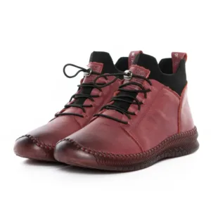 Ghete Dama din piele naturala 2061X Visiniu | Advancer