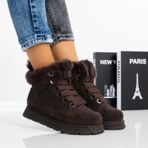 Ghete Dama din piele naturala 3AWZ5 Cafea | Mei