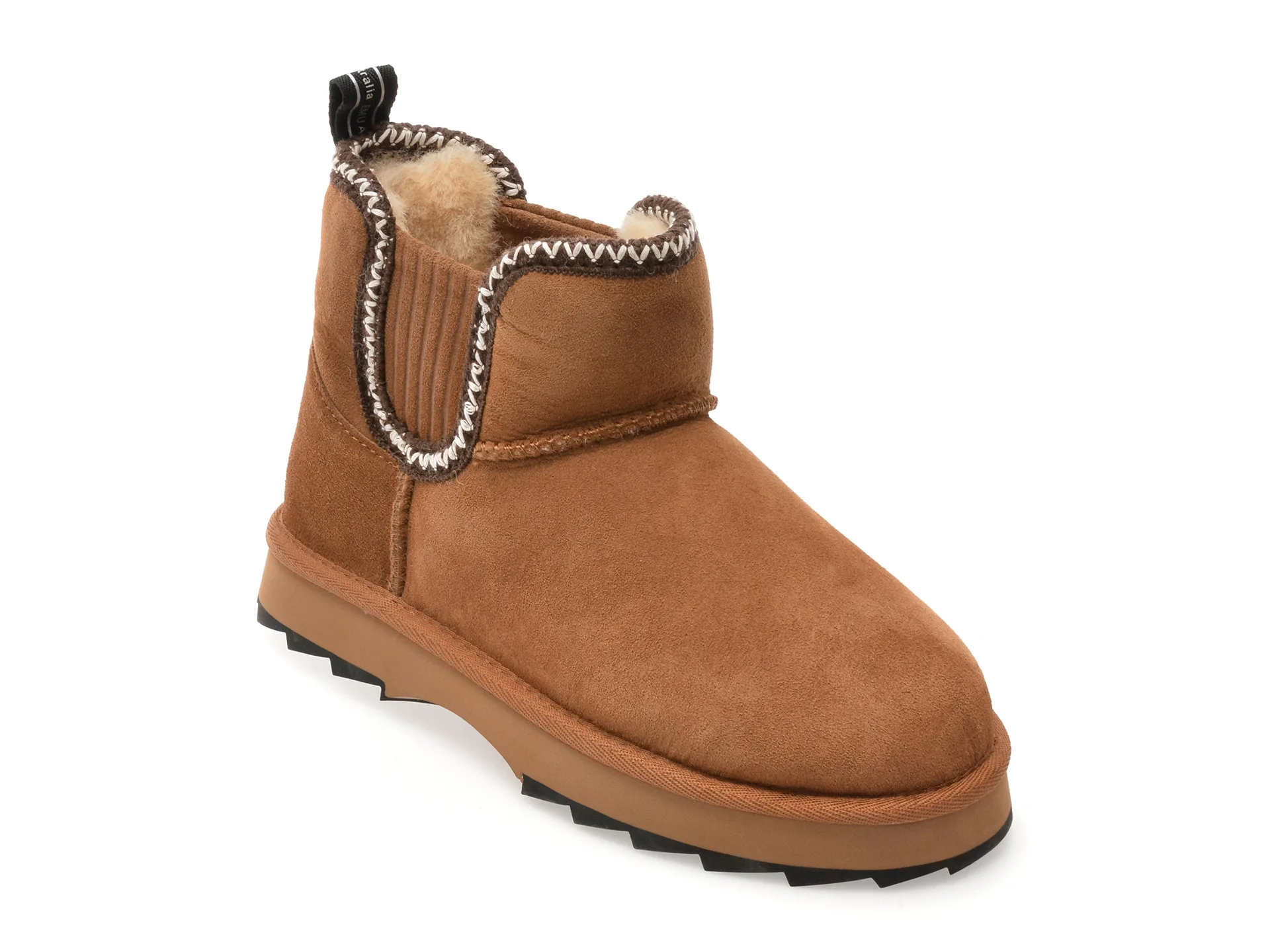 Ghete EMU maro, HIGGIE, din piele intoarsa 1 Ghete EMU maro