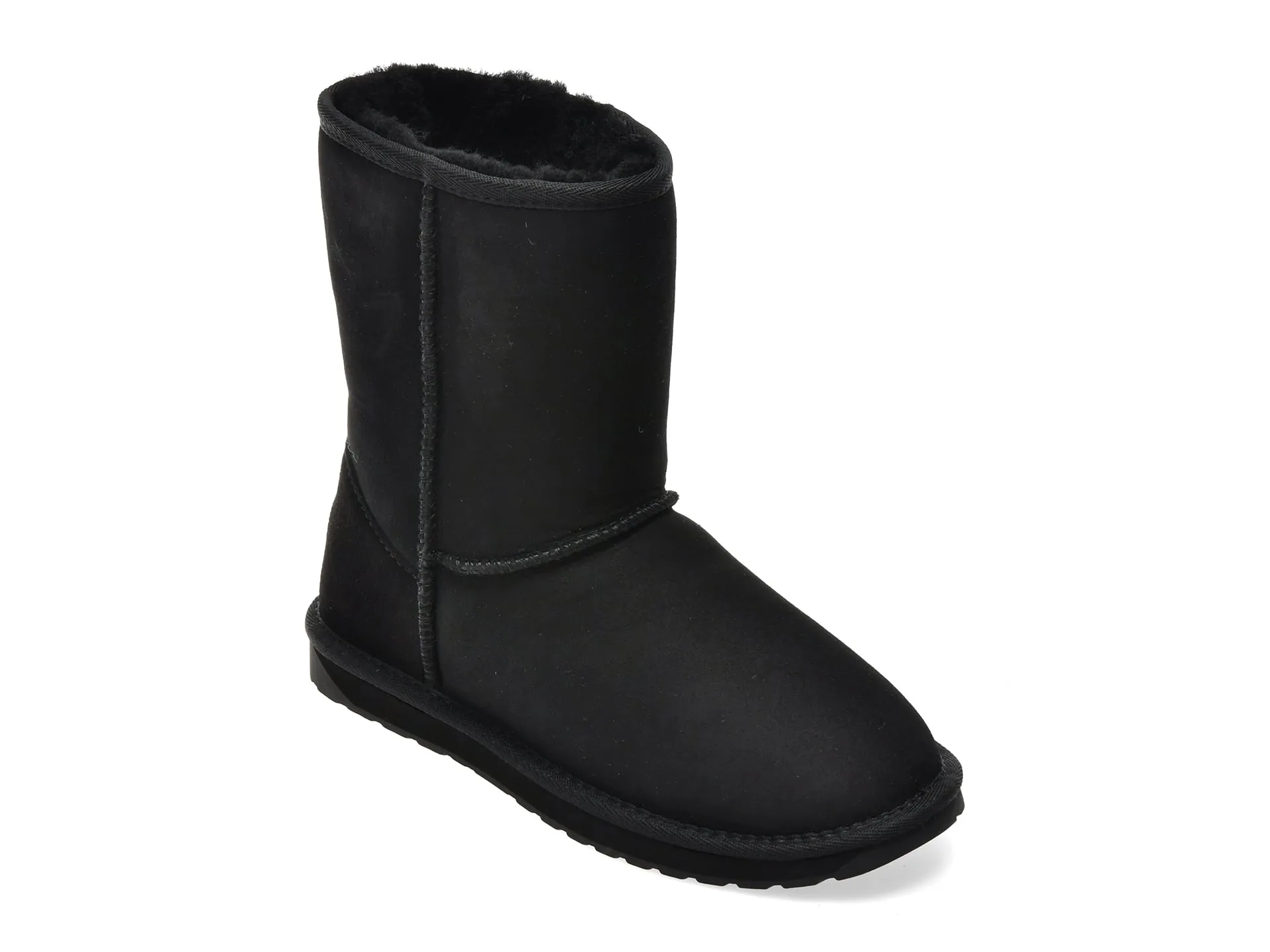 Ghete EMU negre, PLATINUM STINGER, din piele intoarsa 1 Ghete EMU negre