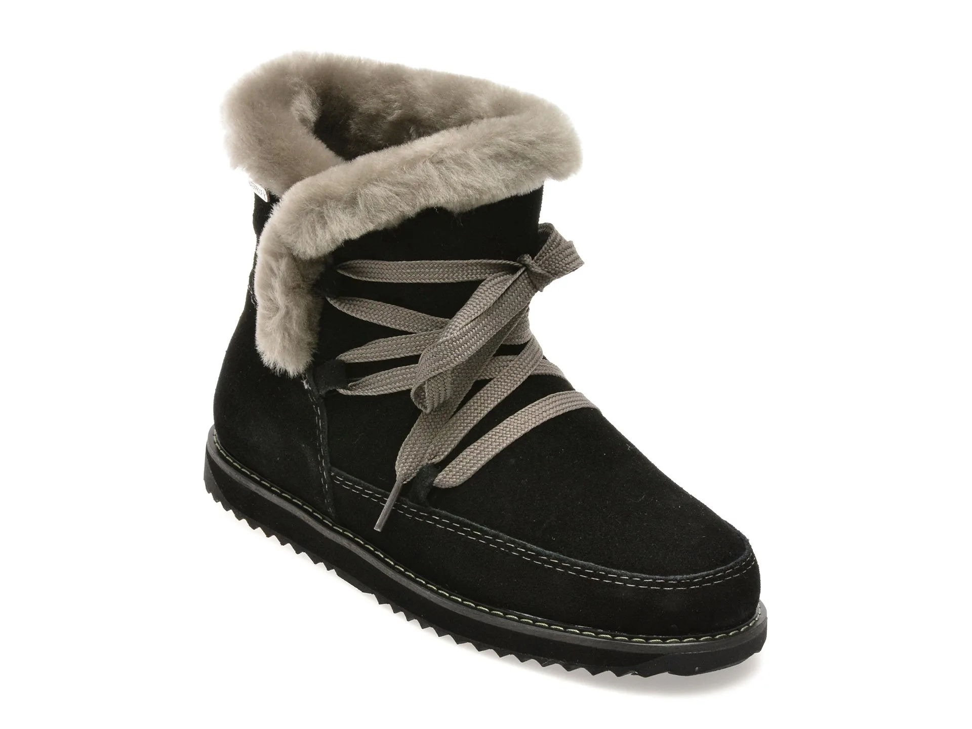 Ghete EMU negre, THORSBY, din piele intoarsa 1 Ghete EMU negre