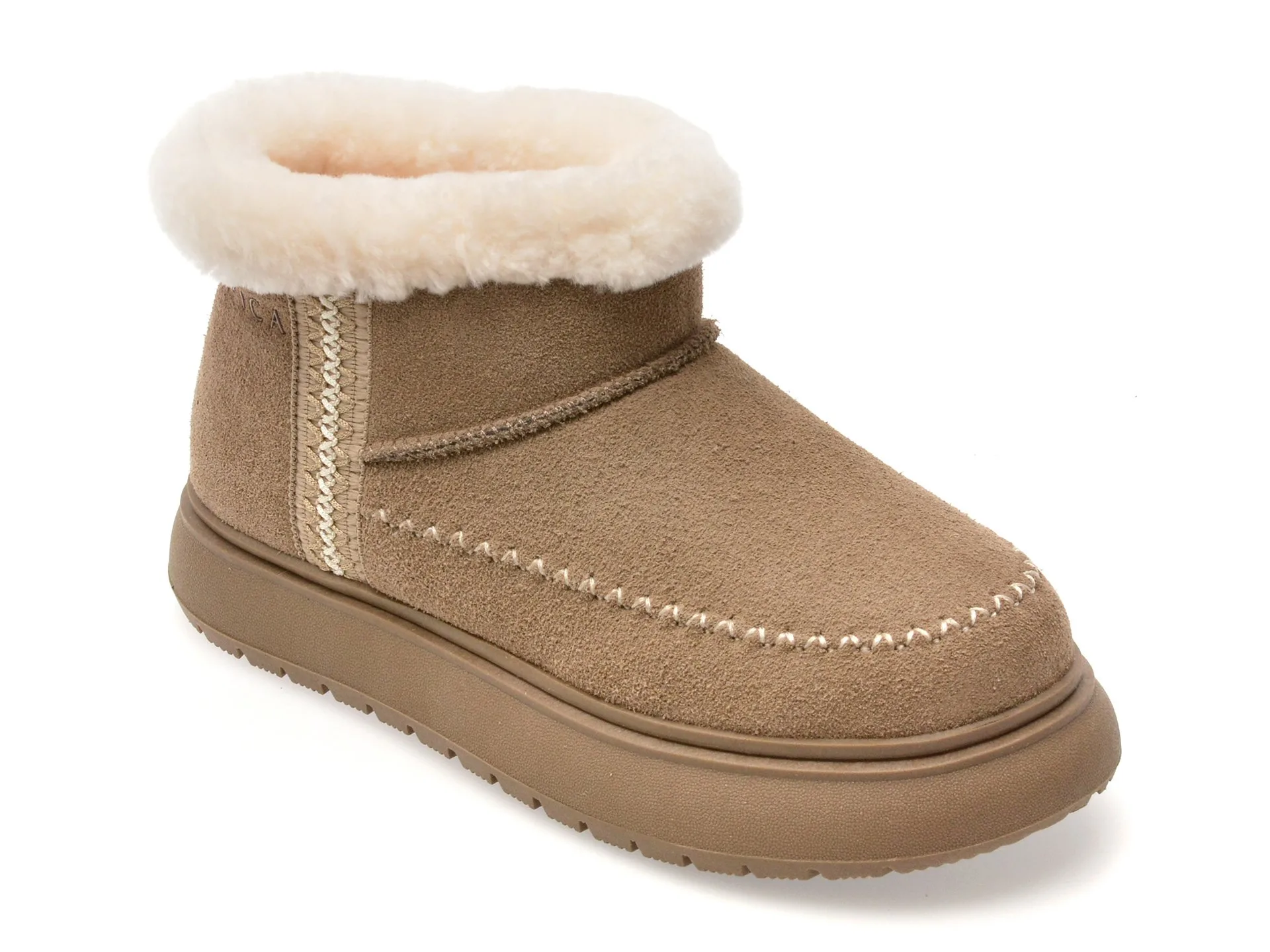 Ghete EPICA gri, 2256, din piele intoarsa 1 Ghete EPICA gri