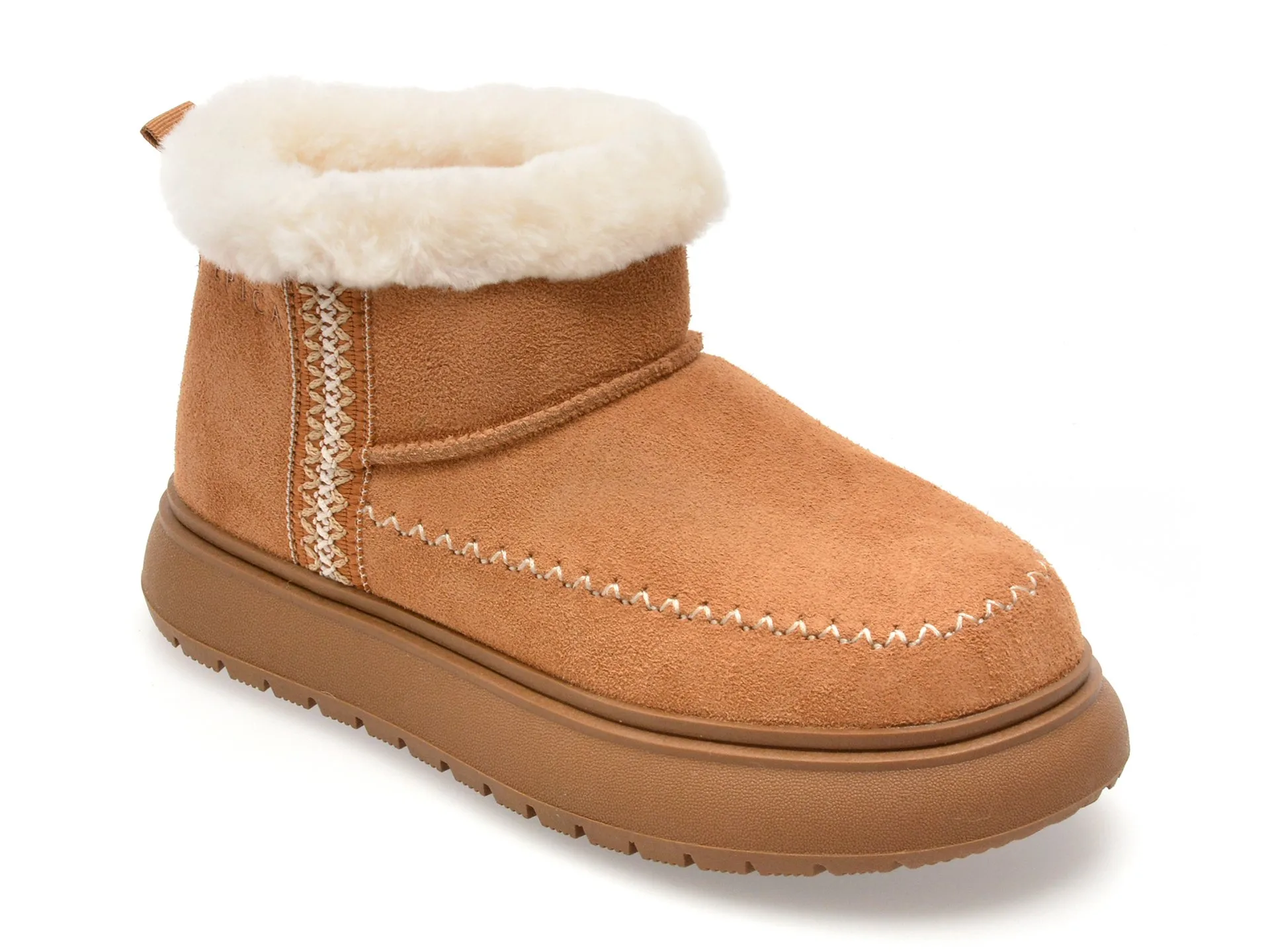 Ghete EPICA maro, 2256, din piele intoarsa 1 Ghete EPICA maro