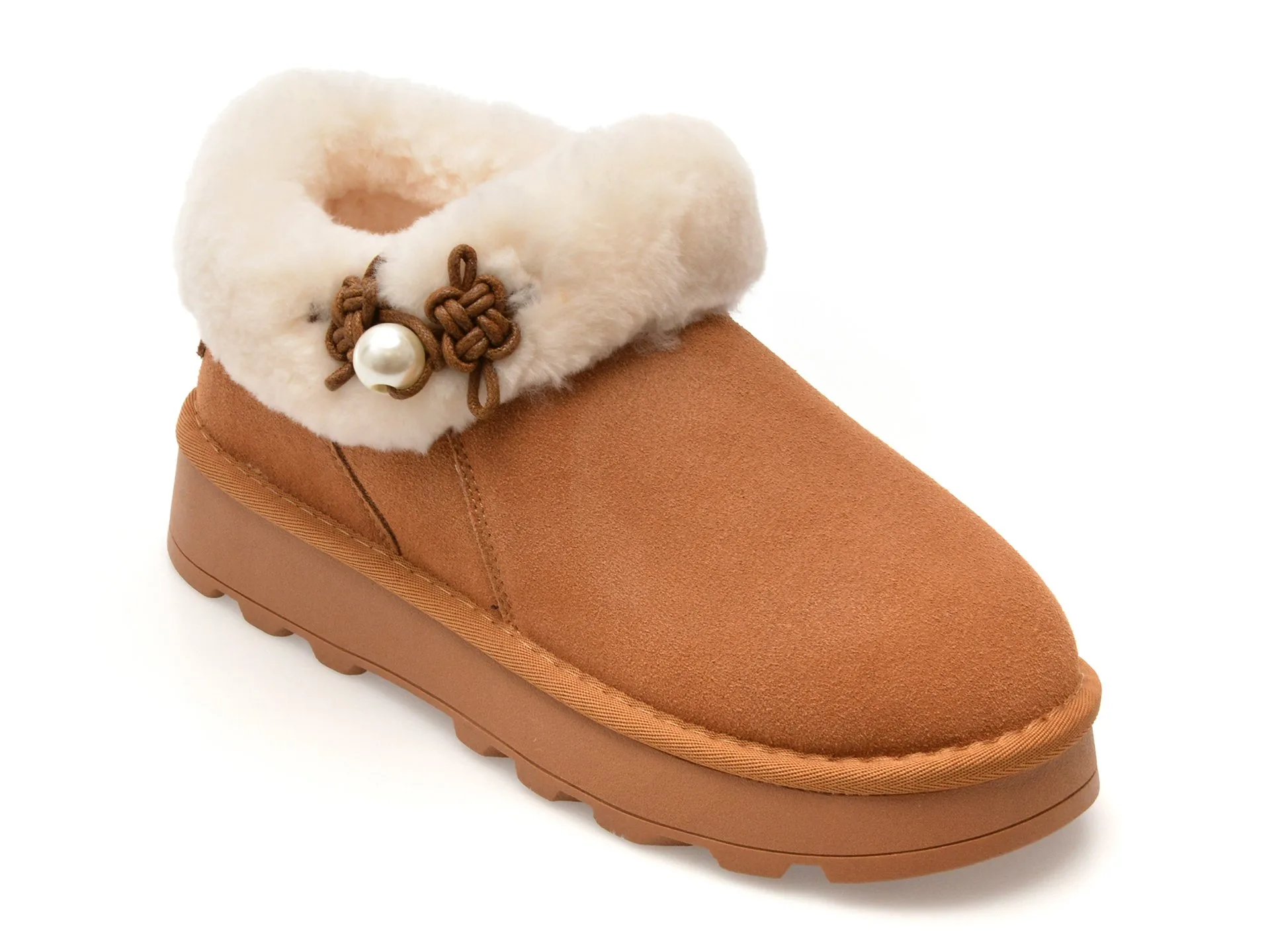 Ghete EPICA maro, 235186, din piele intoarsa 1 Ghete EPICA maro