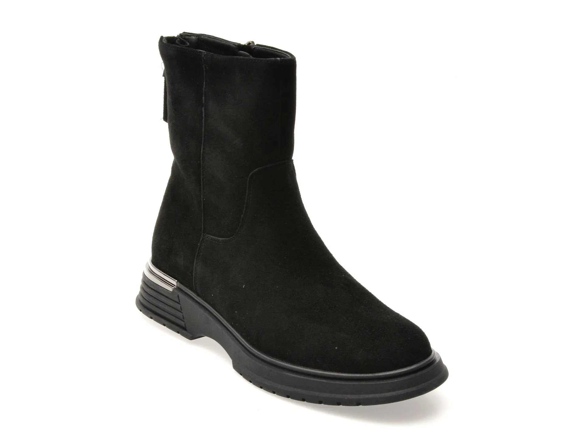 Ghete EPICA negre, 13881, din piele intoarsa 1 Ghete EPICA negre