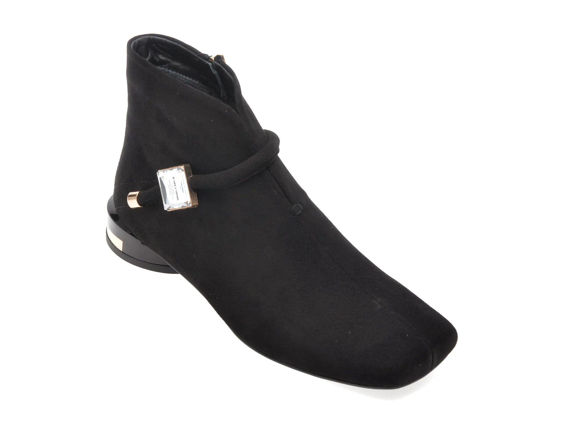 Ghete EPICA negre, 1474676, din piele intoarsa 1 Ghete EPICA negre