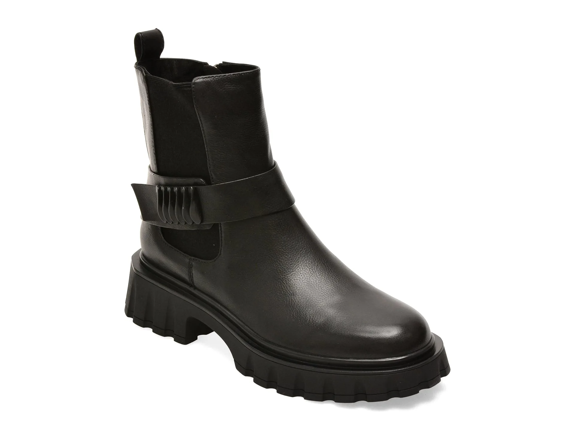 Ghete EPICA negre, 1F2945, din piele naturala 1 Ghete EPICA negre