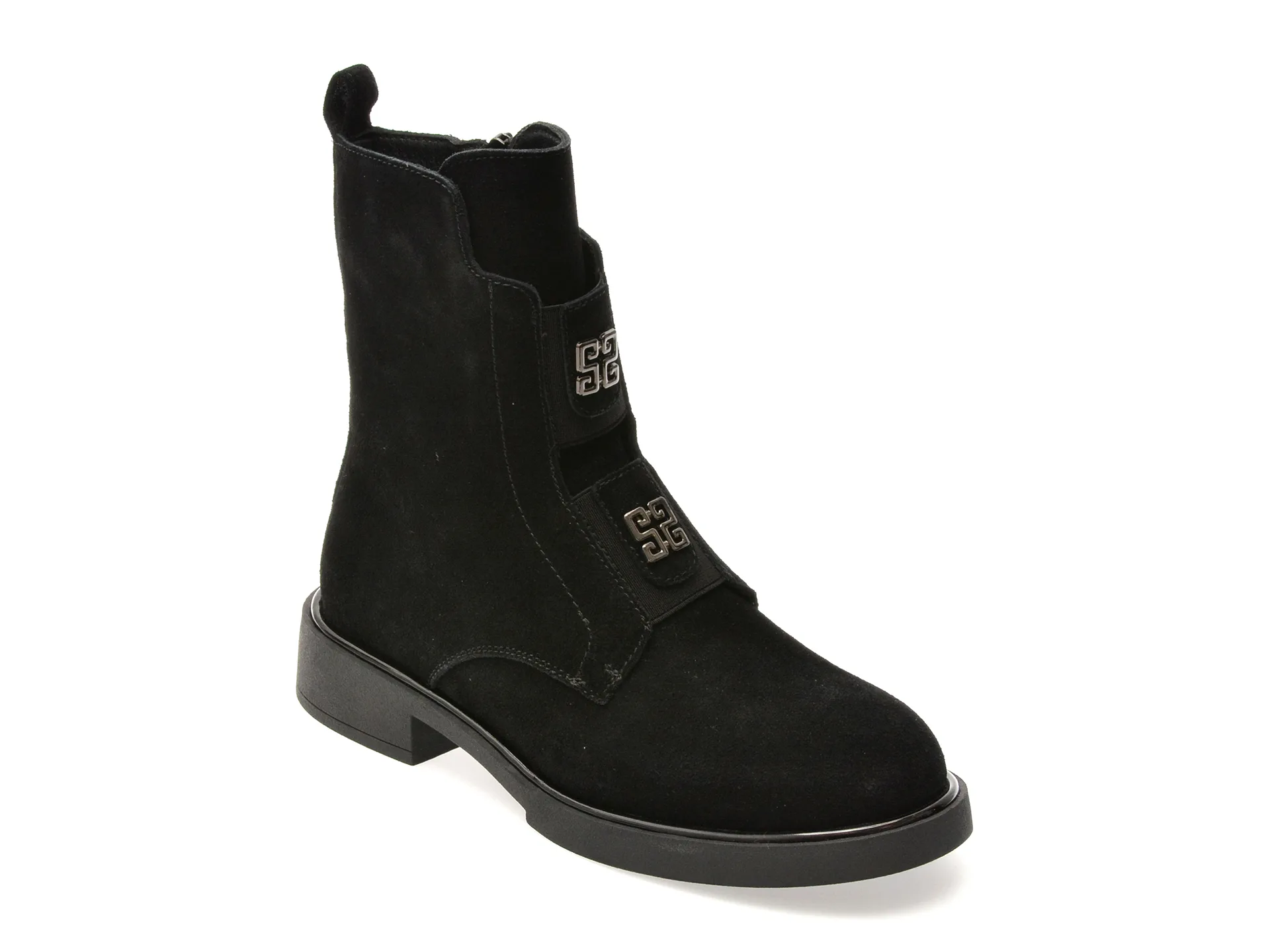 Ghete EPICA negre, 2223, din piele intoarsa 1 Ghete EPICA negre