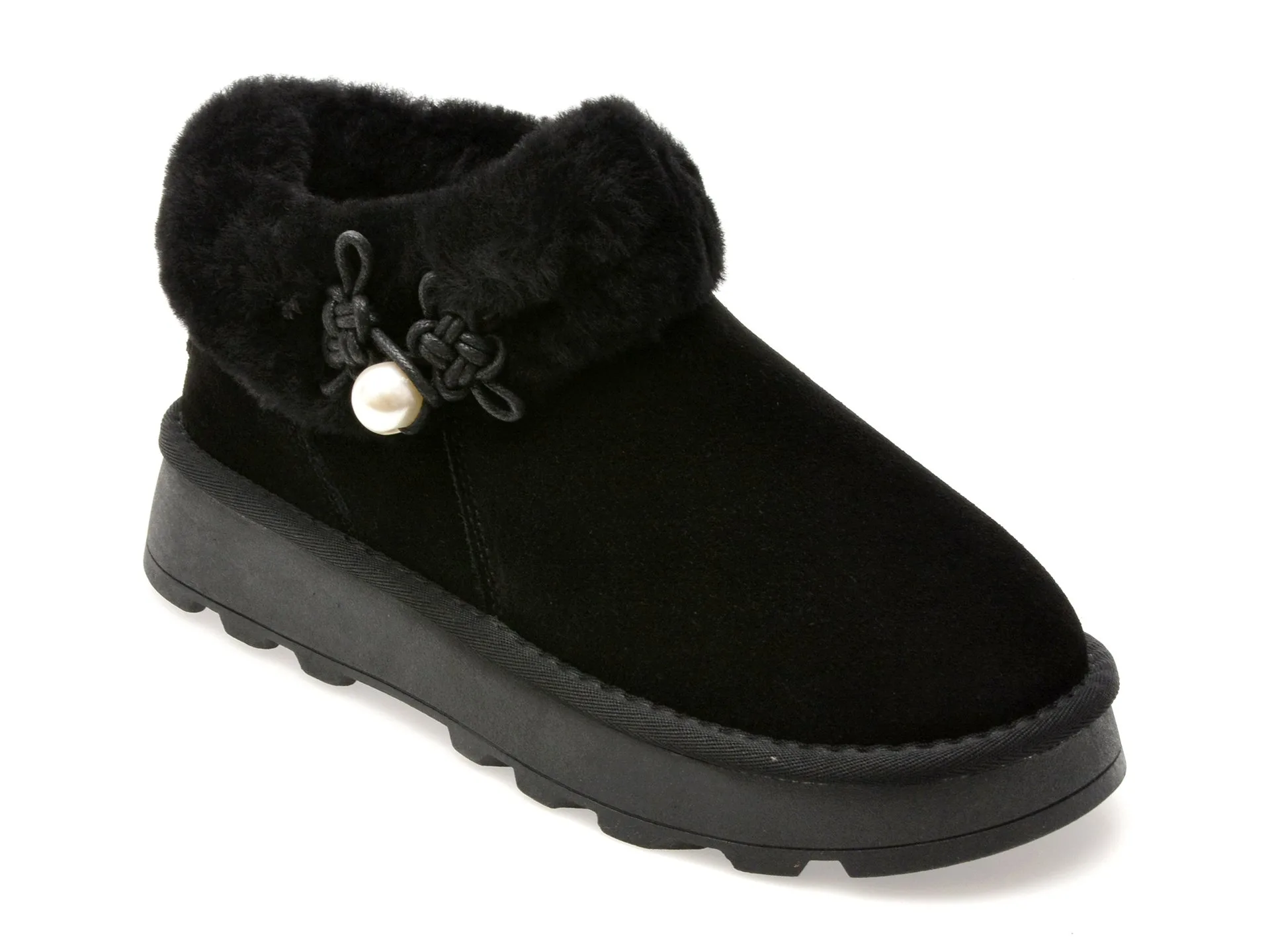 Ghete EPICA negre, 235186, din piele intoarsa 1 Ghete EPICA negre