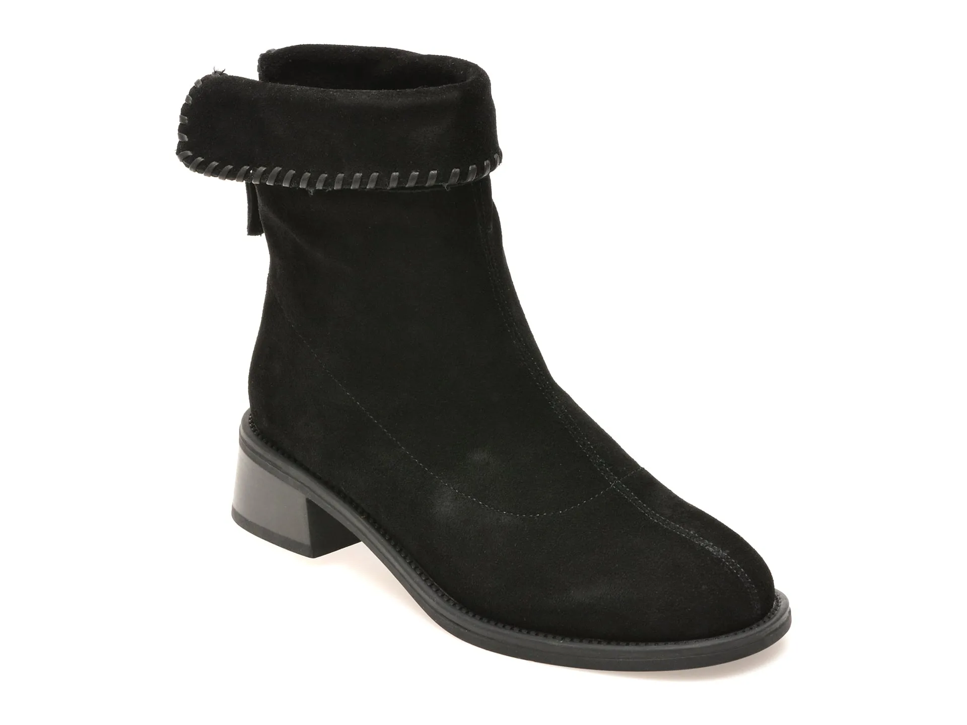 Ghete EPICA negre, 258010, din piele intoarsa 1 Ghete EPICA negre