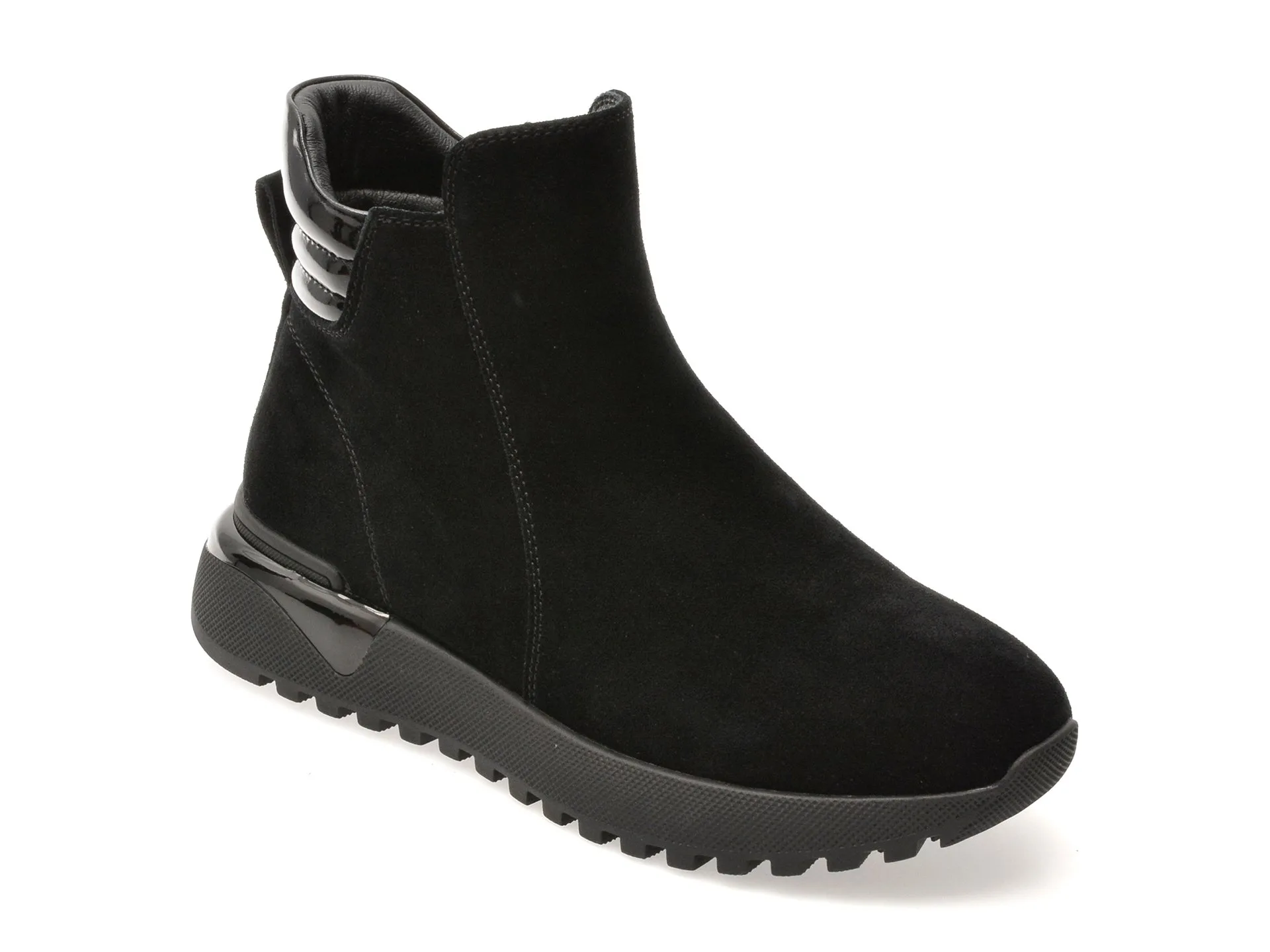 Ghete EPICA negre, 31350, din piele intoarsa 1 Ghete EPICA negre