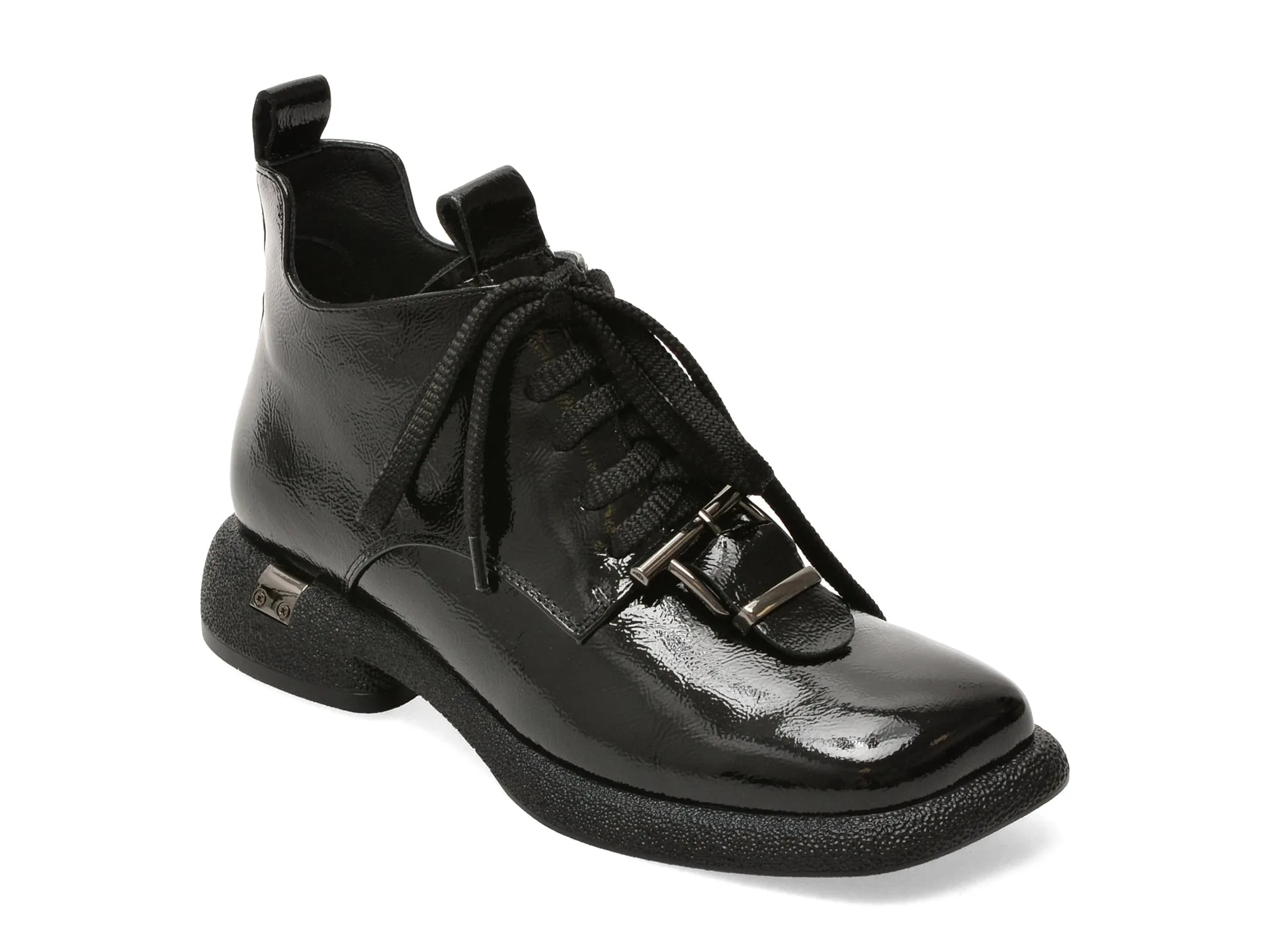 Ghete EPICA negre, 324376, din piele naturala lacuita 1 Ghete EPICA negre