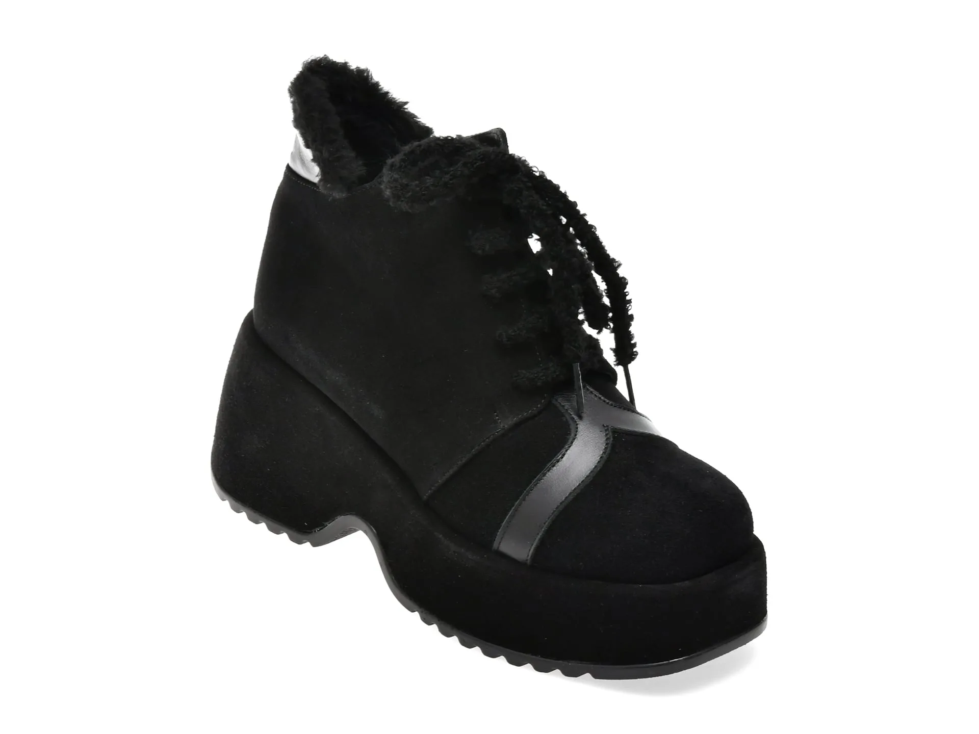 Ghete EPICA negre, 3701239, din piele intoarsa 1 Ghete EPICA negre