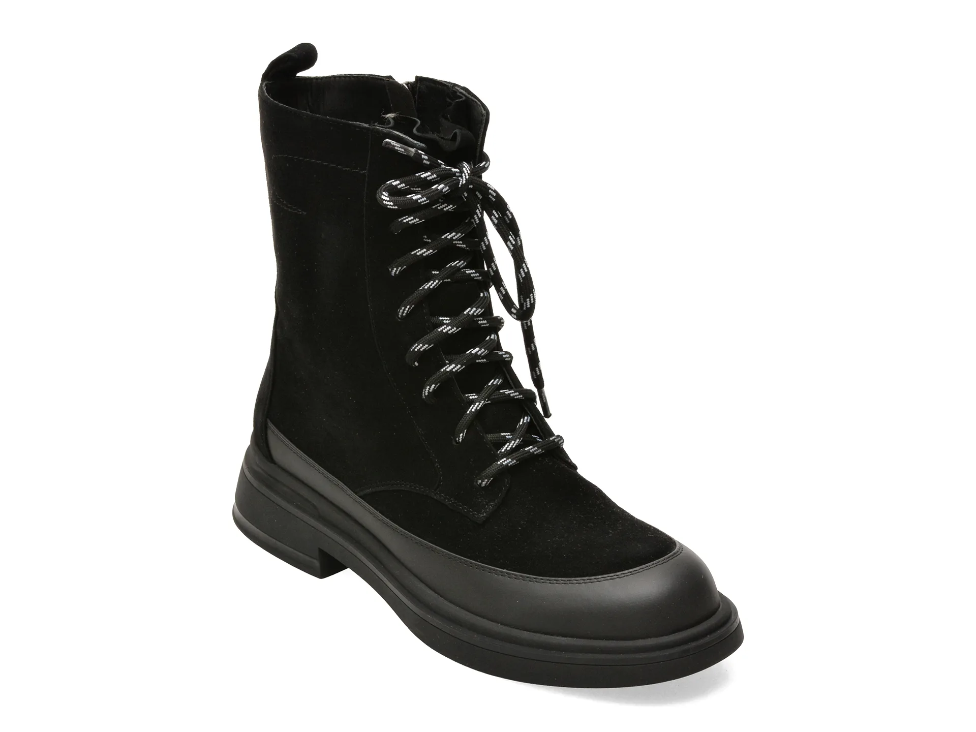 Ghete EPICA negre, 4F2591, din piele intoarsa 1 Ghete EPICA negre