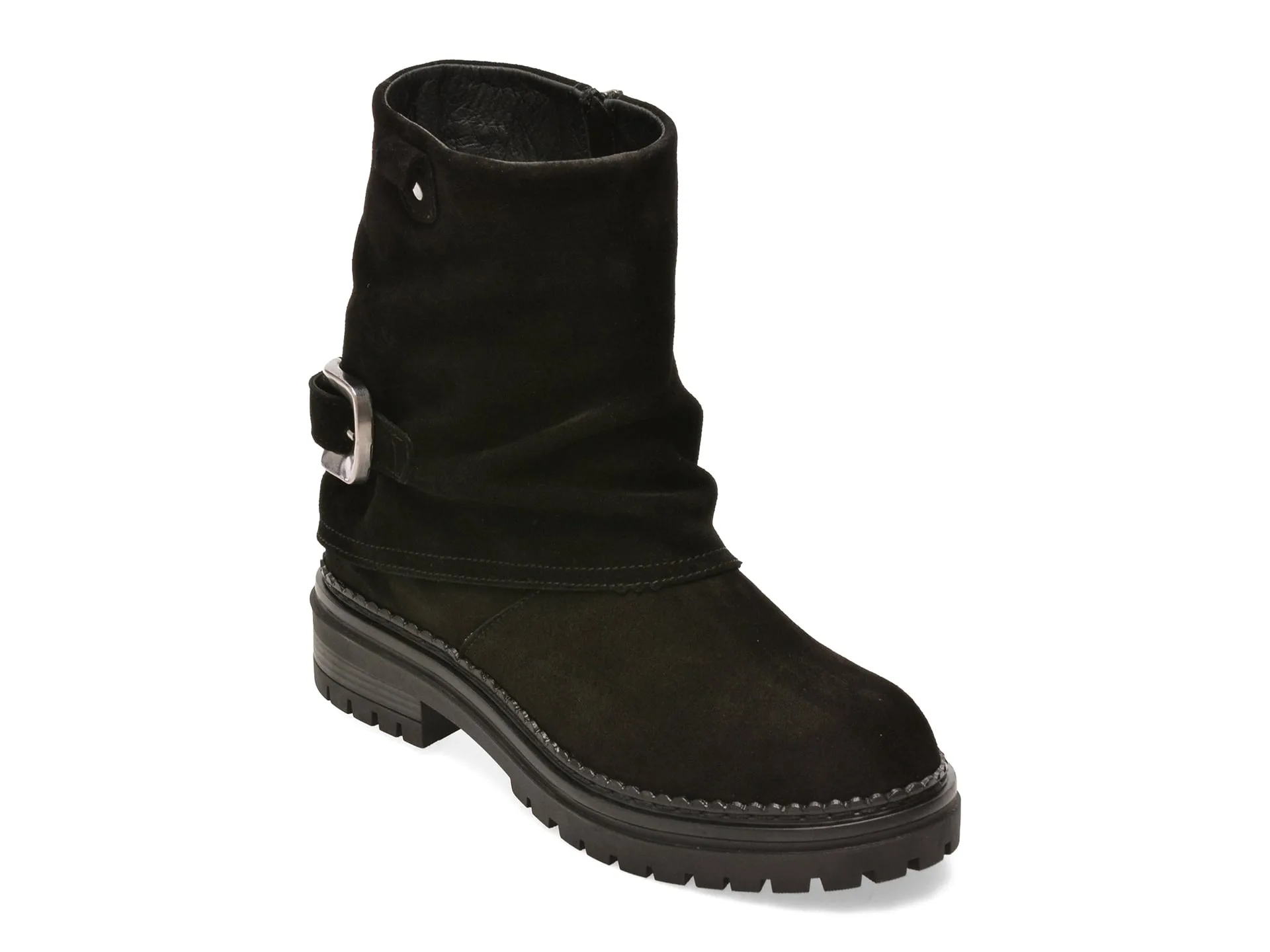 Ghete EPICA negre, 500001, din piele intoarsa 1 Ghete EPICA negre