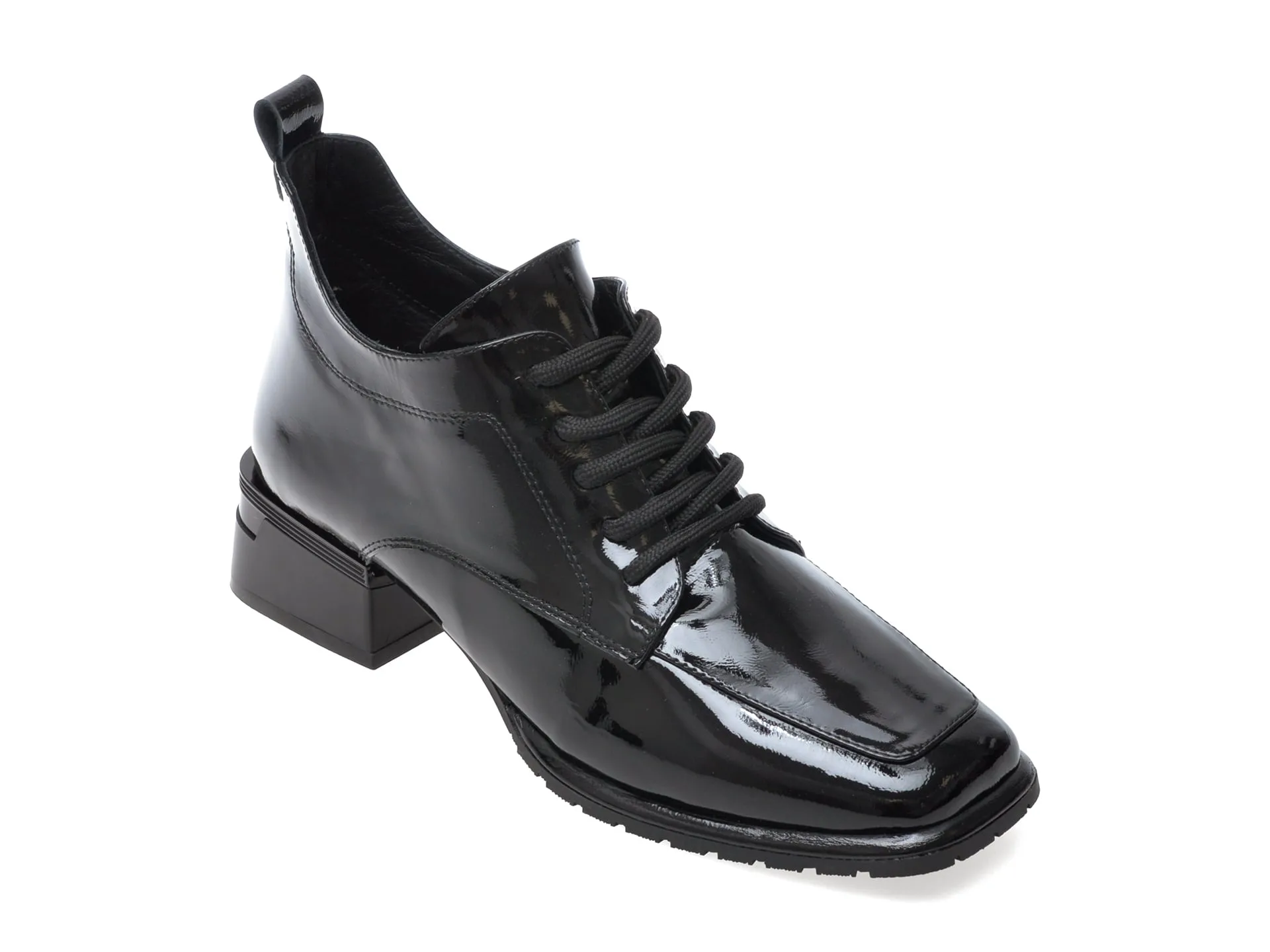 Ghete EPICA negre, 531411, din piele naturala lacuita 1 Ghete EPICA negre