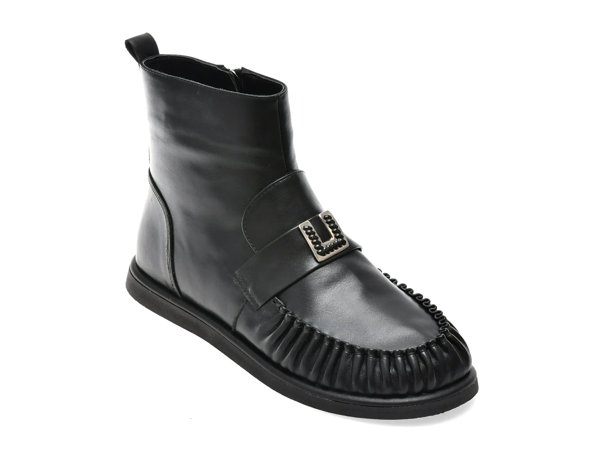 Ghete EPICA negre, 5734054, din piele naturala 1 Ghete EPICA negre