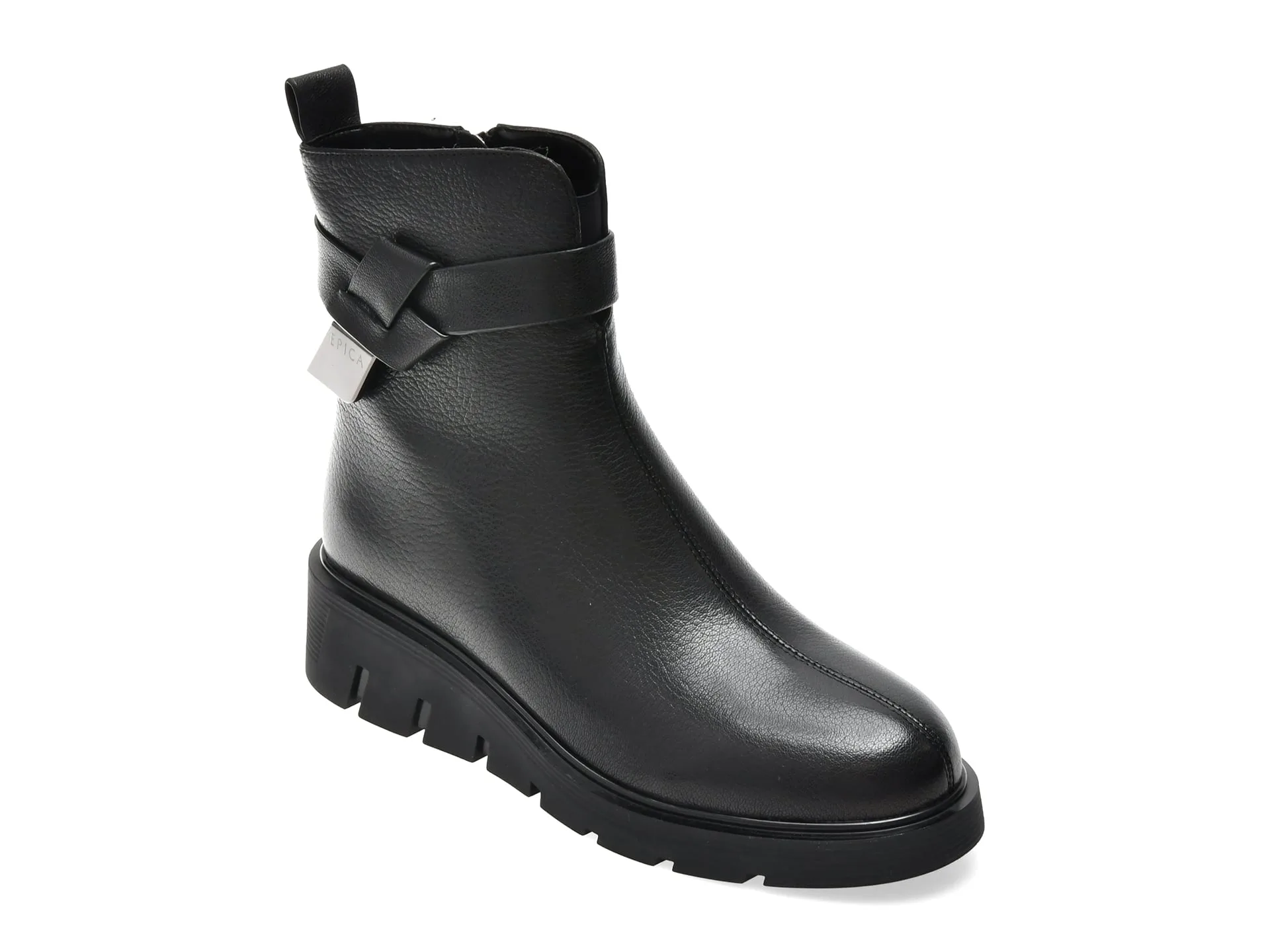 Ghete EPICA negre, 5XR053, din piele naturala 1 Ghete EPICA negre