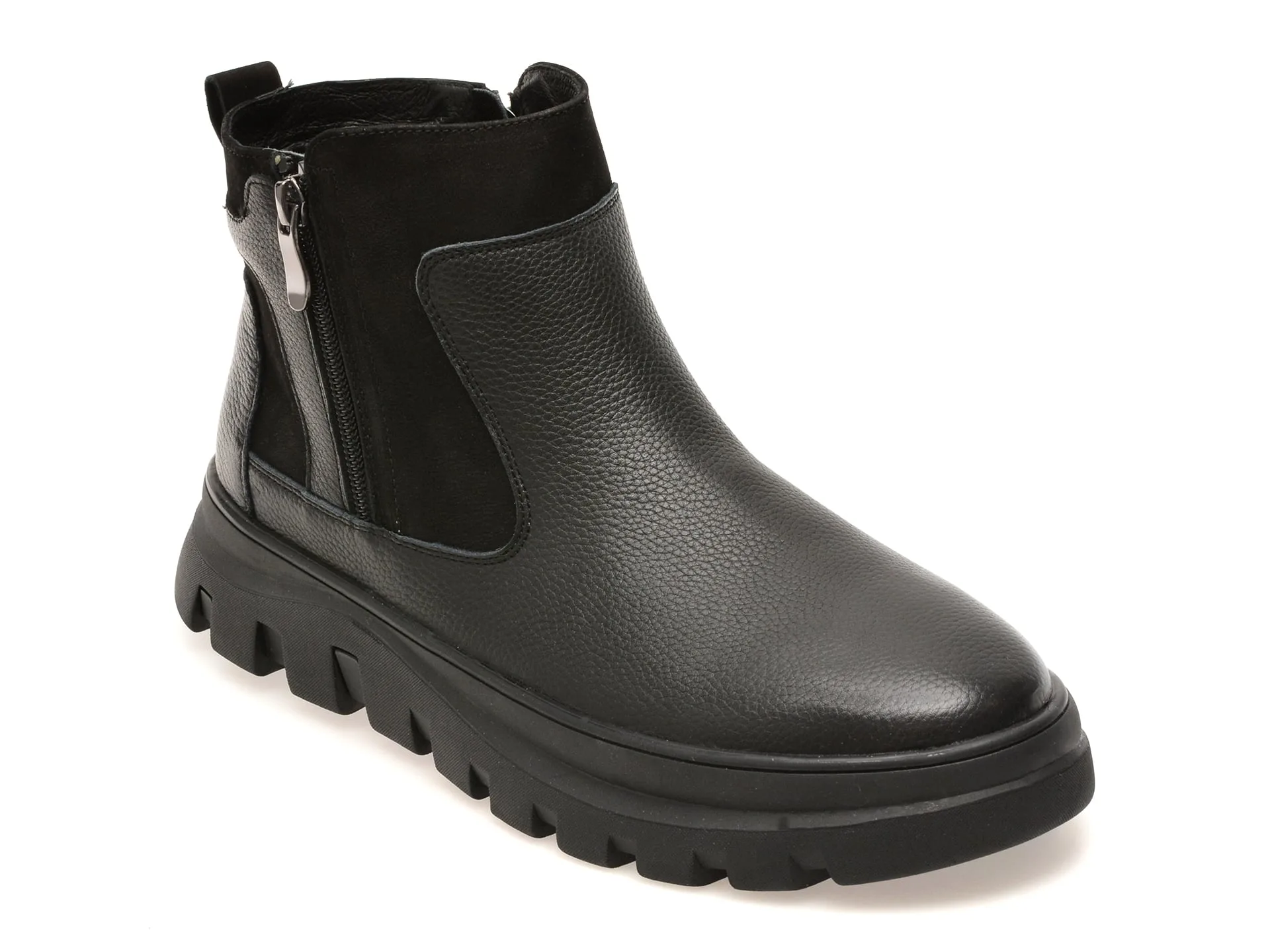 Ghete EPICA negre, FX010, din piele naturala 1 Ghete EPICA negre