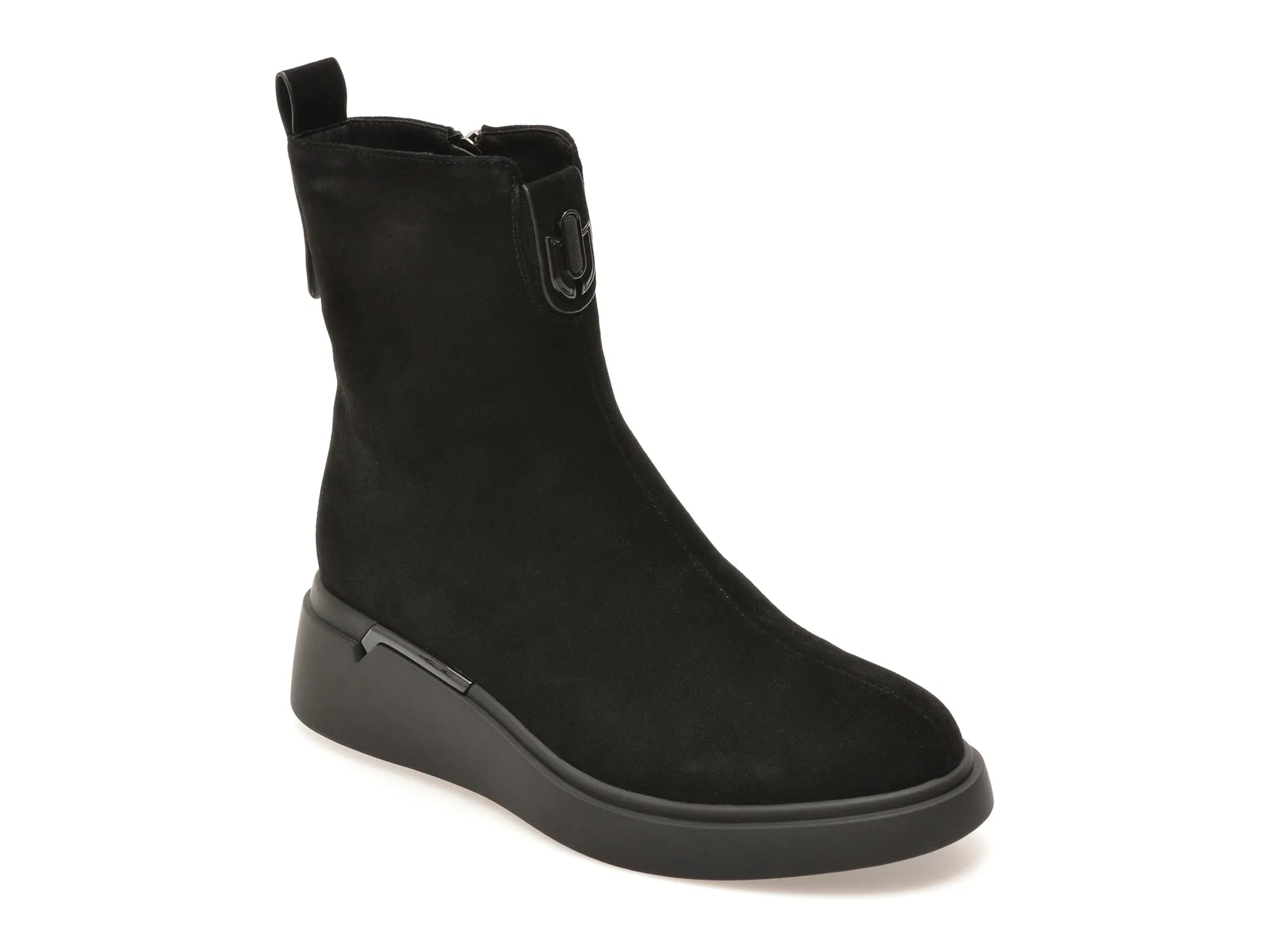 Ghete EPICA negre, H709, din piele intoarsa 1 Ghete EPICA negre