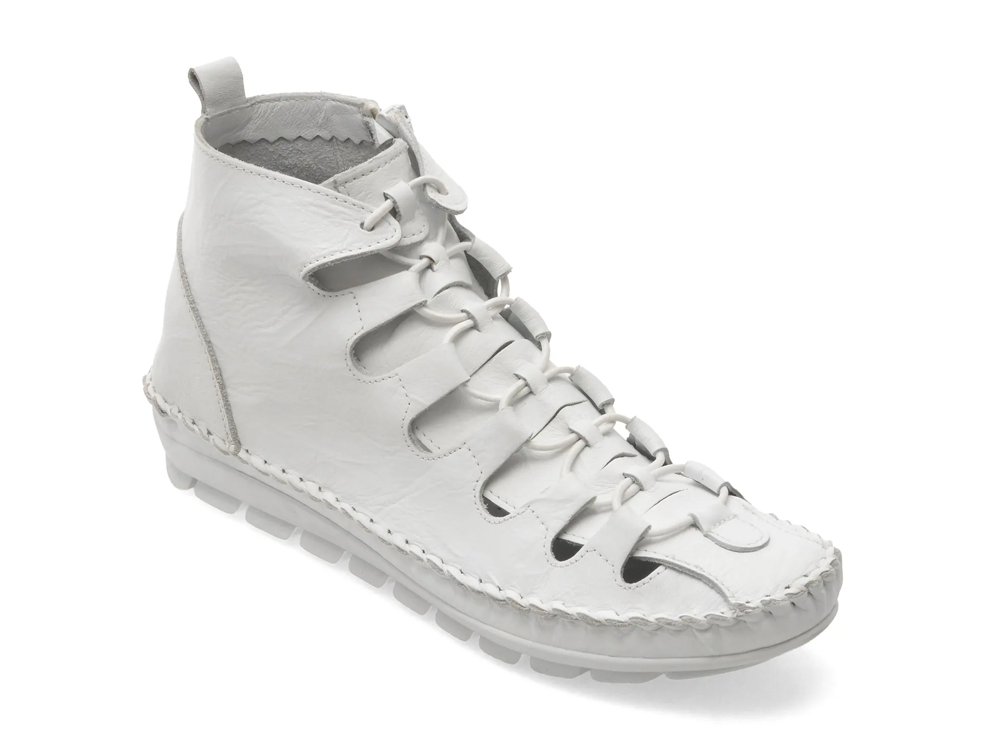 Ghete FLAVIA PASSINI albe, 2175, din piele naturala 1 Ghete FLAVIA PASSINI albe