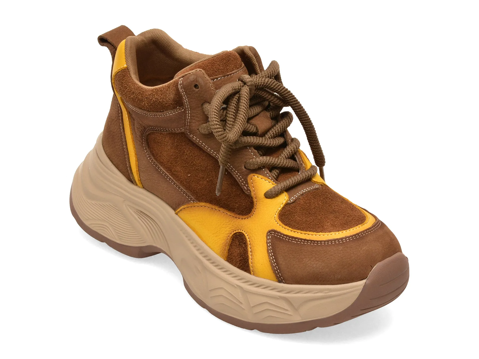 Ghete FLAVIA PASSINI maro, 25016, din piele naturala 1 Ghete FLAVIA PASSINI maro